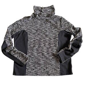 Nike Pro Hyperwarm Top‎ Womens XXL Black Gray Base Layer Compression Long Sleeve